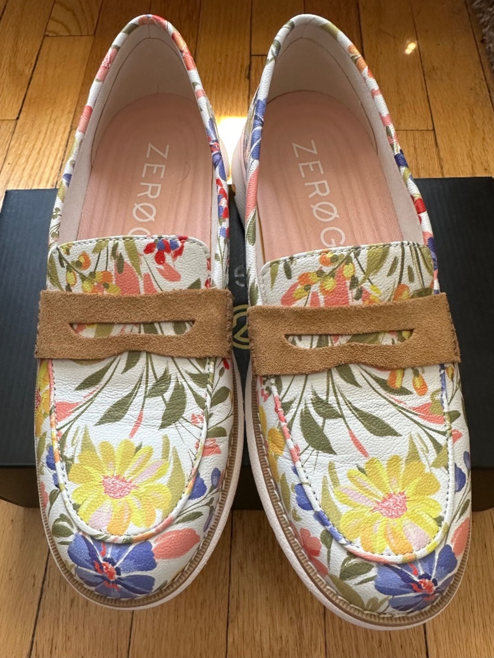 Cole Haan ZeroGrand 4ZG LFR Loafer Women's 8B | Floral Print | W25208